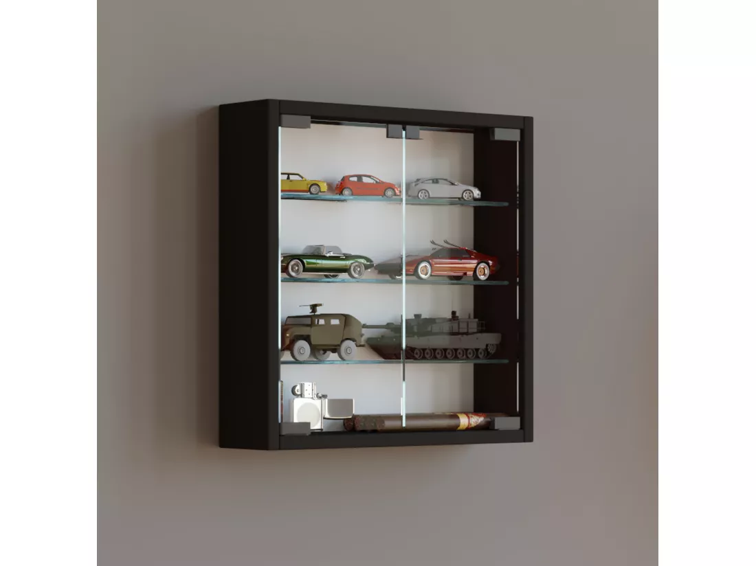 Vitrine suspendue Vitrine murale en verre Mandosa S