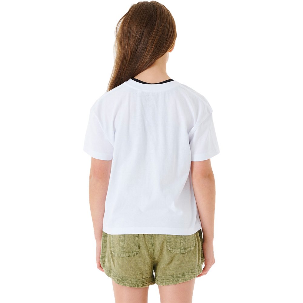 Rip Curl Barrelled Crop T-Shirt Mädchen weiß