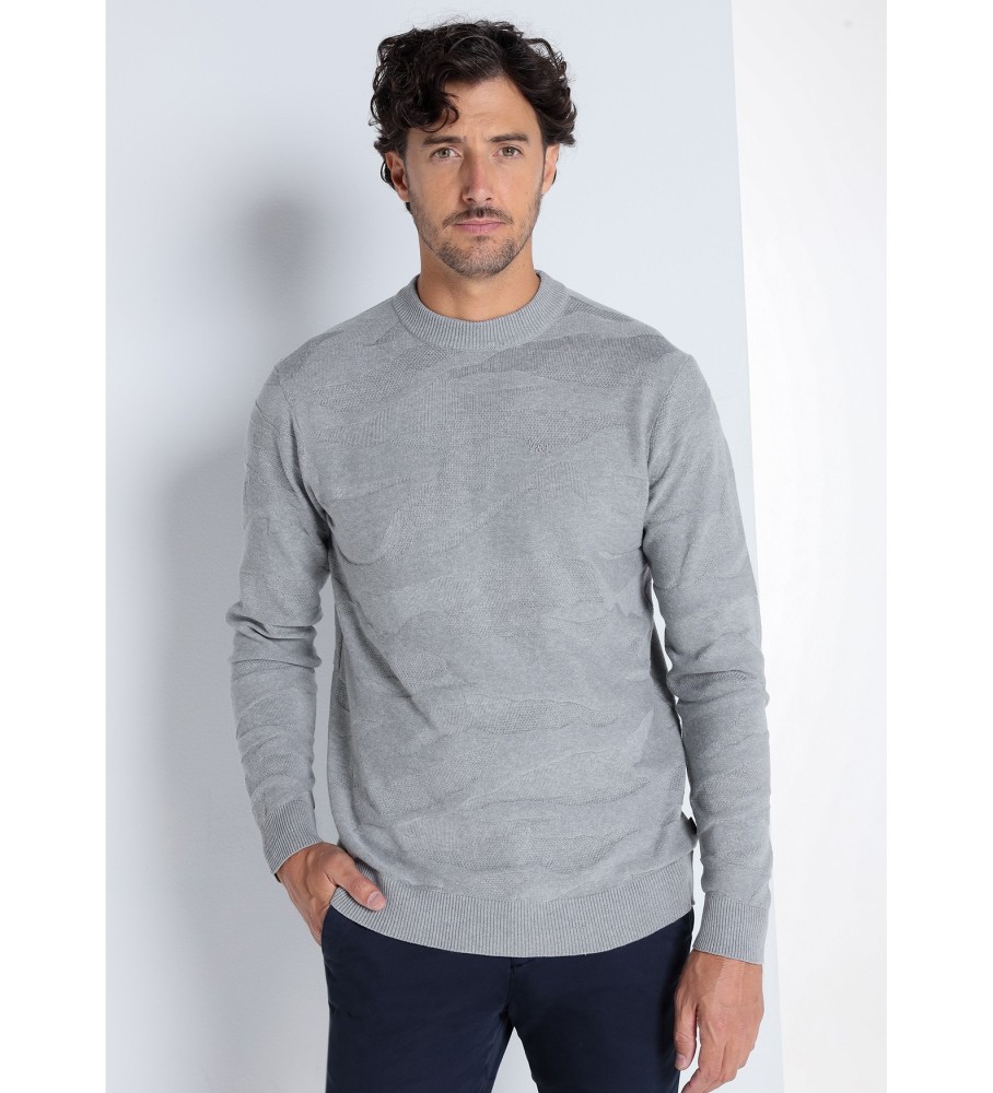Victorio & Lucchino, V&L Jersey Jacquard Abstrato Cinza