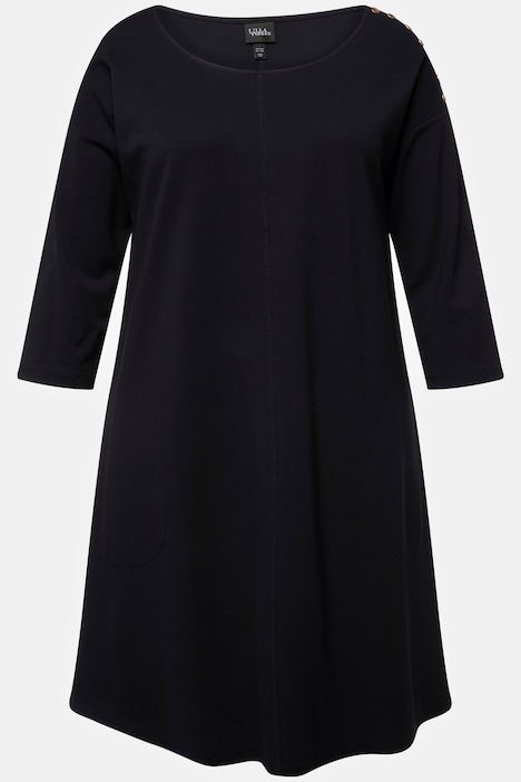 Minikleid, Punto di Roma, U-Boot-Ausschnitt, 3/4-Arm