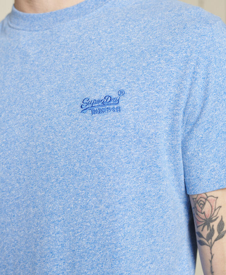 Superdry VINTAGE LOGO EMB TEE Fresh blue grit