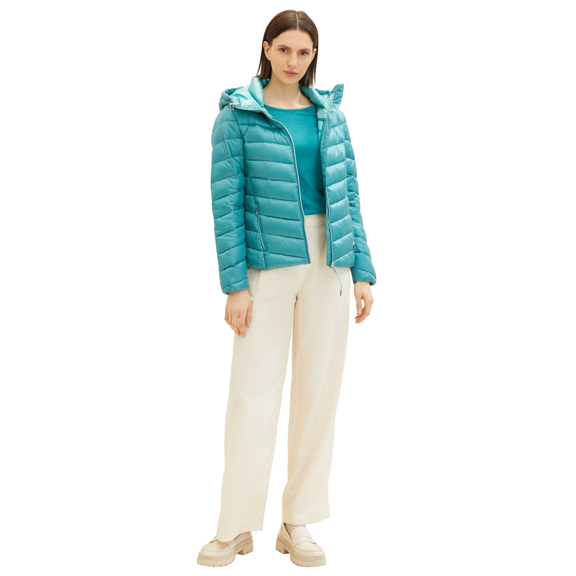 Damen Leichtsteppjacke mit Kapuze