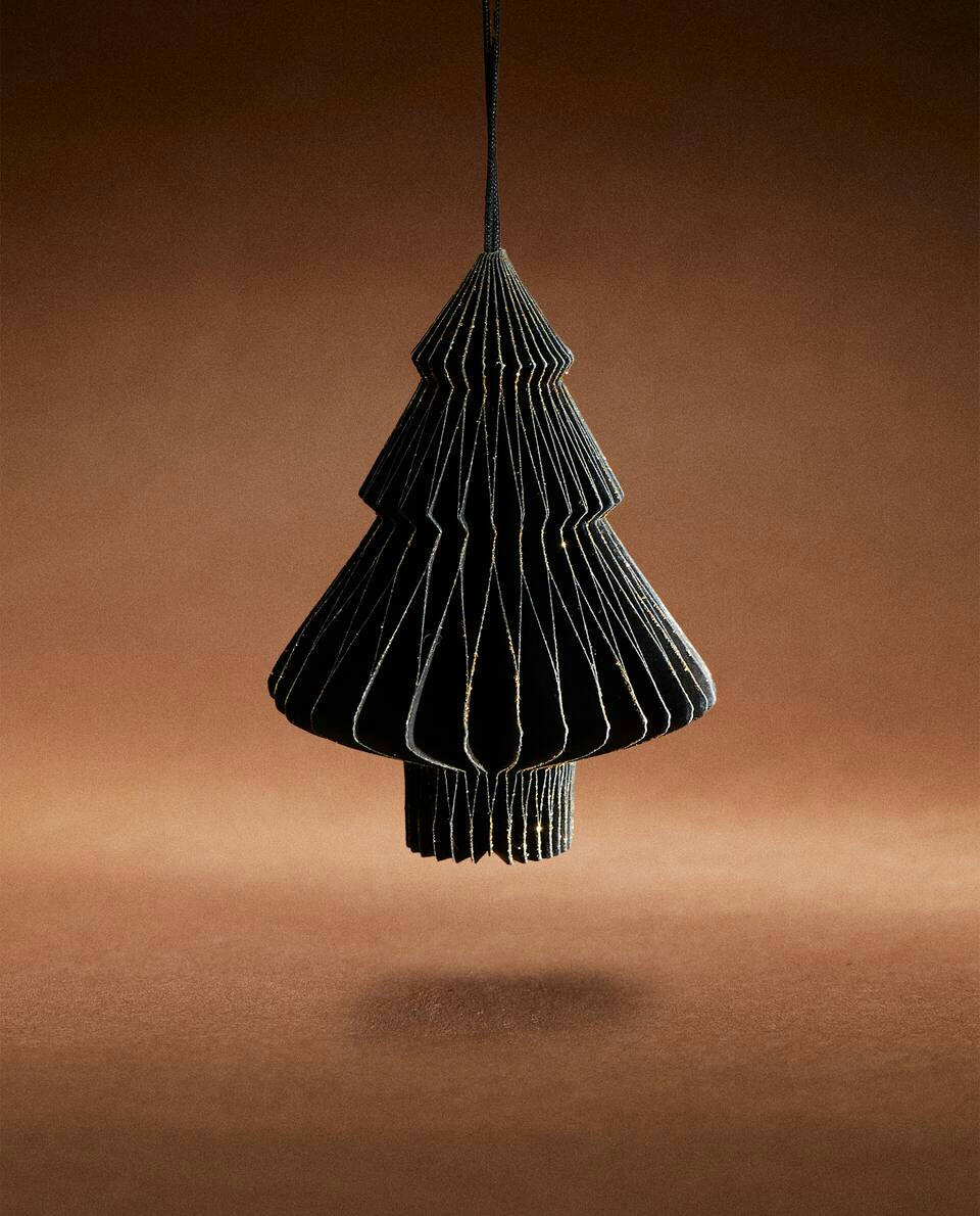 DECORAÇÃO DE ÁRVORE DE NATAL DE PAPEL