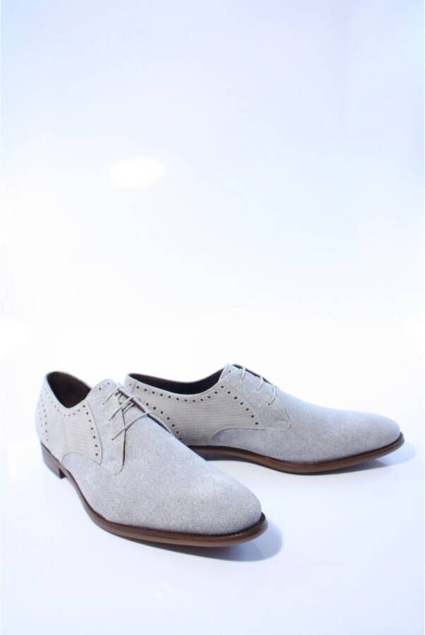 Floris van bommel 30361 De Stapper 39.11 Light Grey G+ Wijdte Veterschoenen