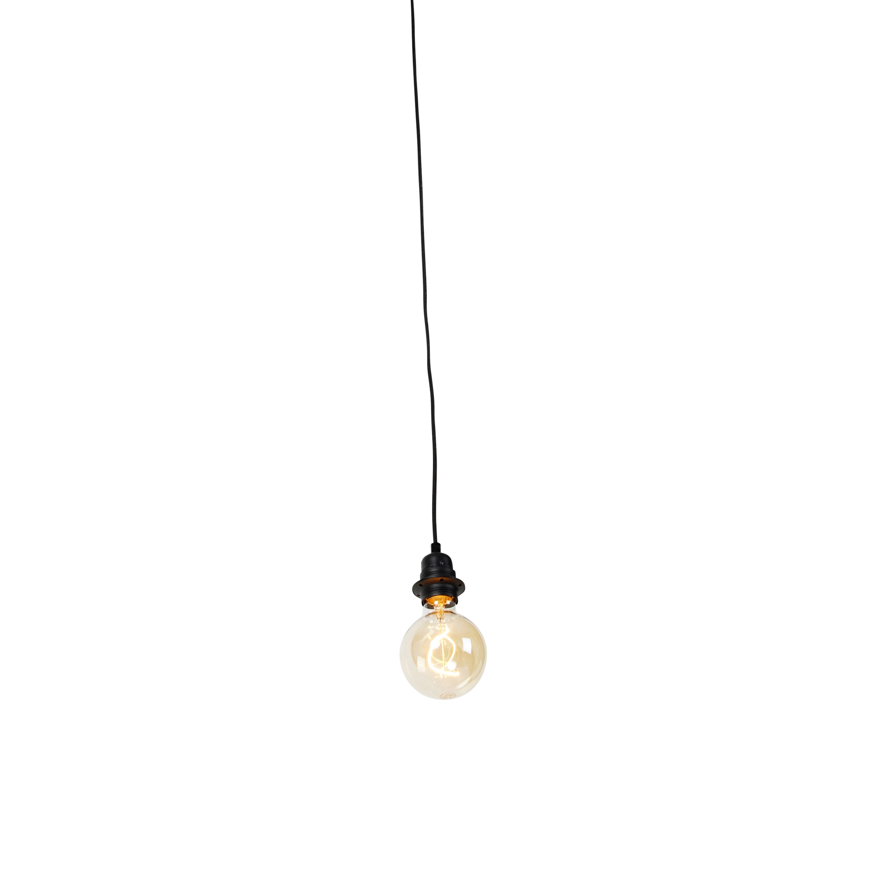 Moderne hanglamp zwart dimbaar - Cava Luxe 1