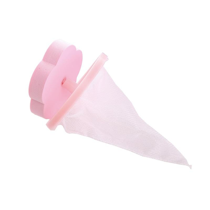 Wiederverwendbarer Haustier Haarentferner Flusennetz für die Waschmaschine - Pink