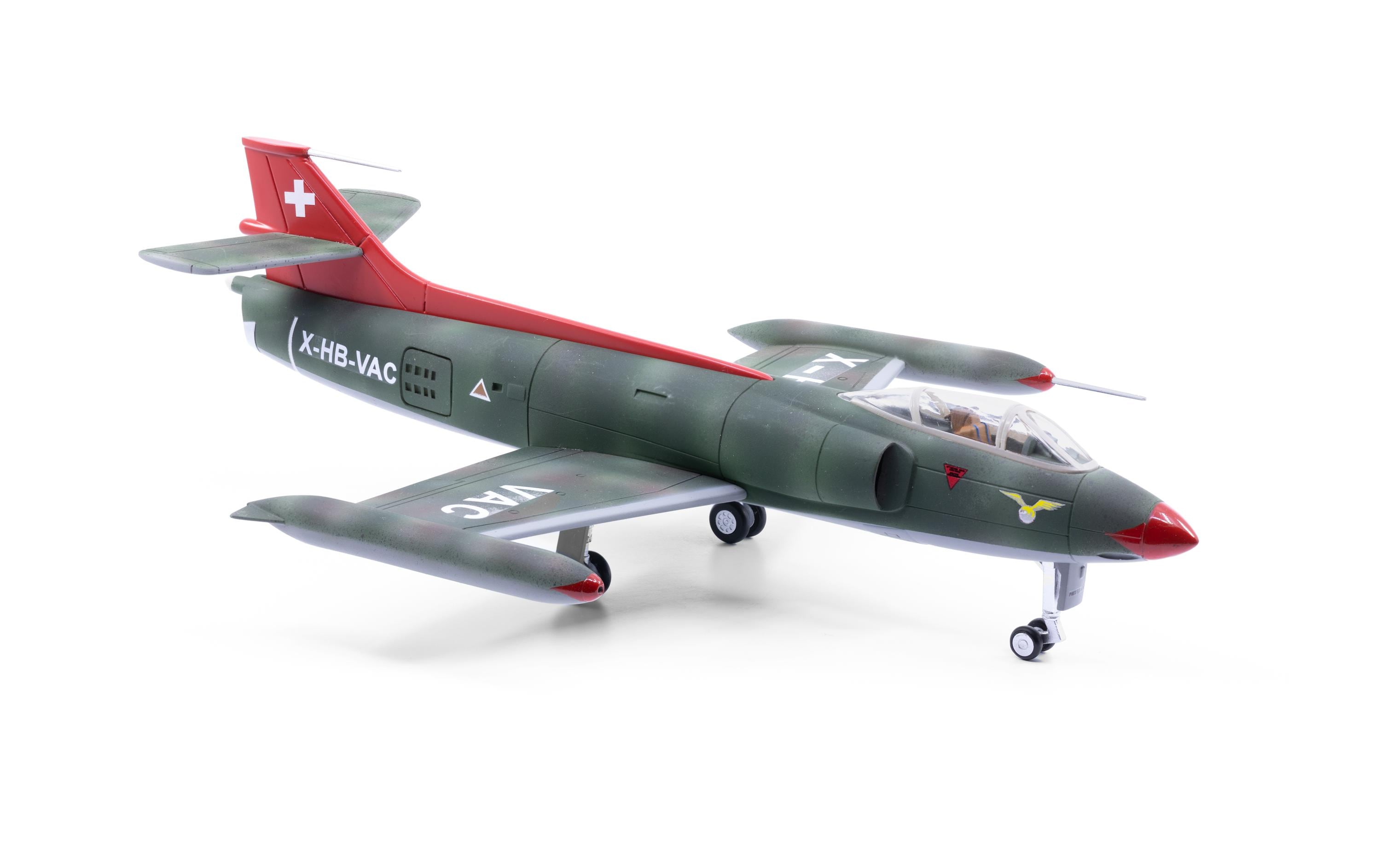 FFA P-16 Jet X-HB-VAC Camo 1:72<br>Sammlermodell des legendären Schweizer Prototypen-Kampfflugzeugs