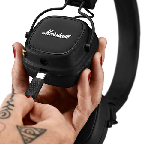 Marshall Major IV – draadloze rock-koptelefoon Zwart