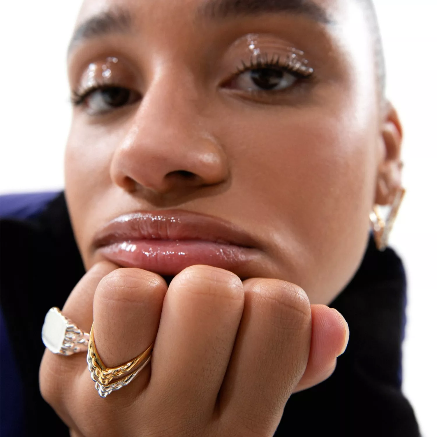 Jane Kønig Drippy V-Ring Ring Sølv DVR-AW22-S