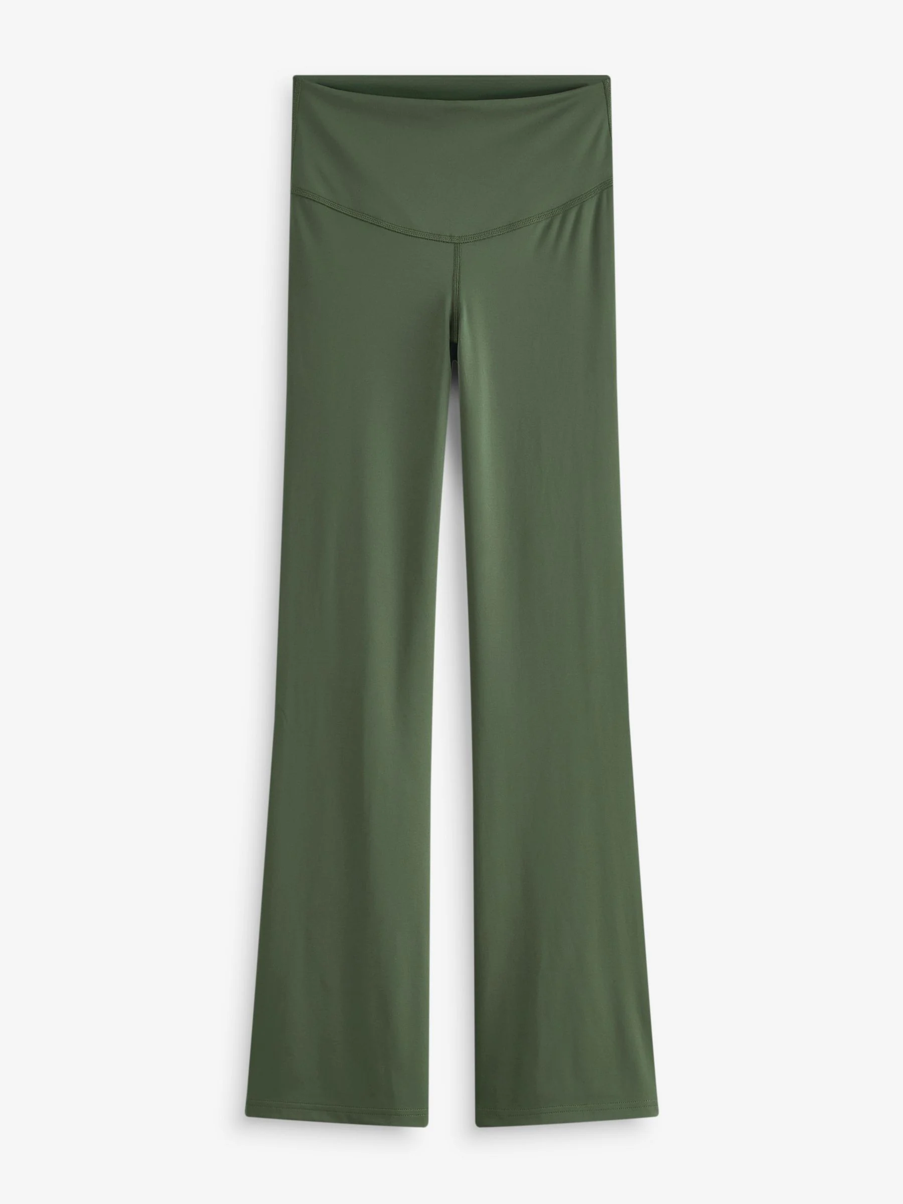Groen - Superzachte Dry Tech yogasportleggings met uitlopende pijpen