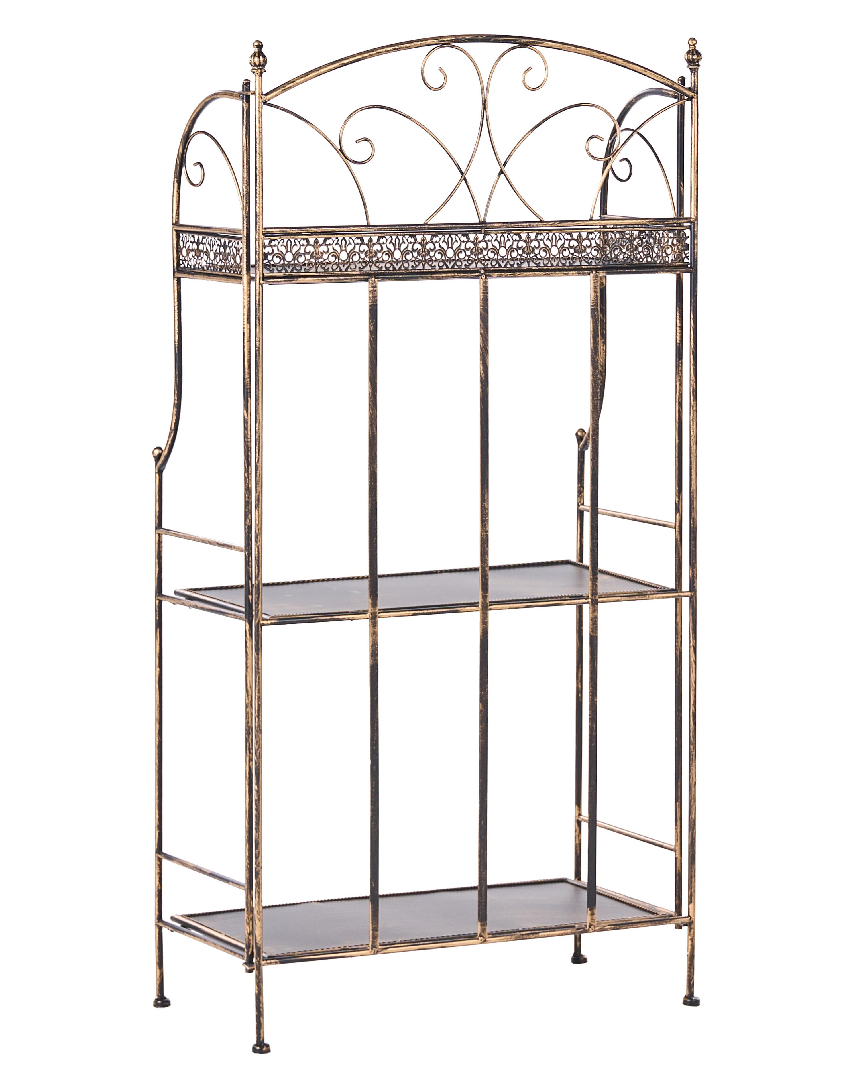 Rek VILLADOSE Metaal 60 cm 30 cm Zwart