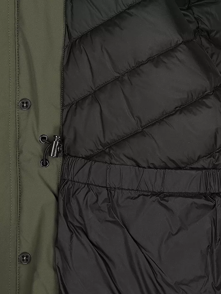 WOOLRICH Daunenparka Regular Fit Arctic Stretch olive