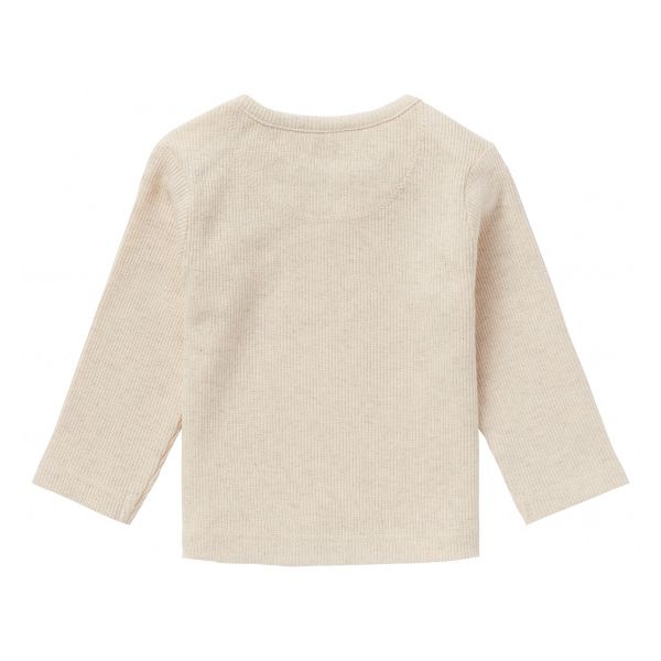 Noppies Rib Natal T-shirt Lange Mouwen Oatmeal Mt. 44