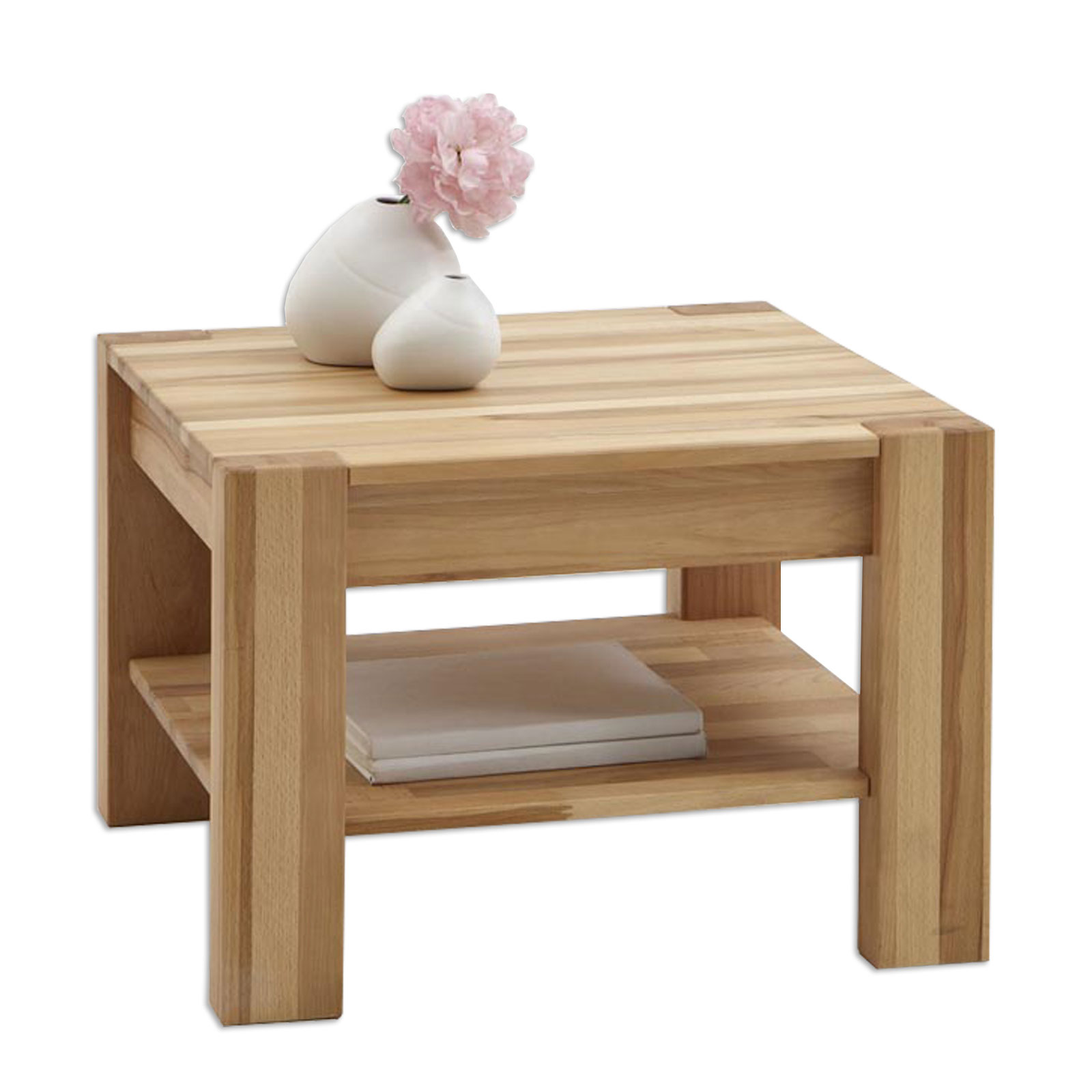 Couchtisch - Kernbuche massiv - 65x65 cm