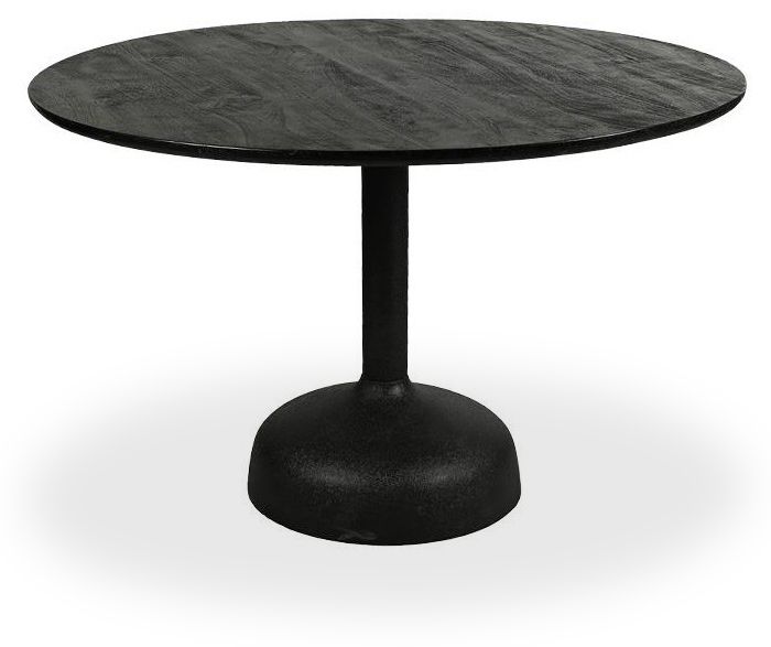 Eetkamertafel Zwart  Elba ⌀120  x H76 cm