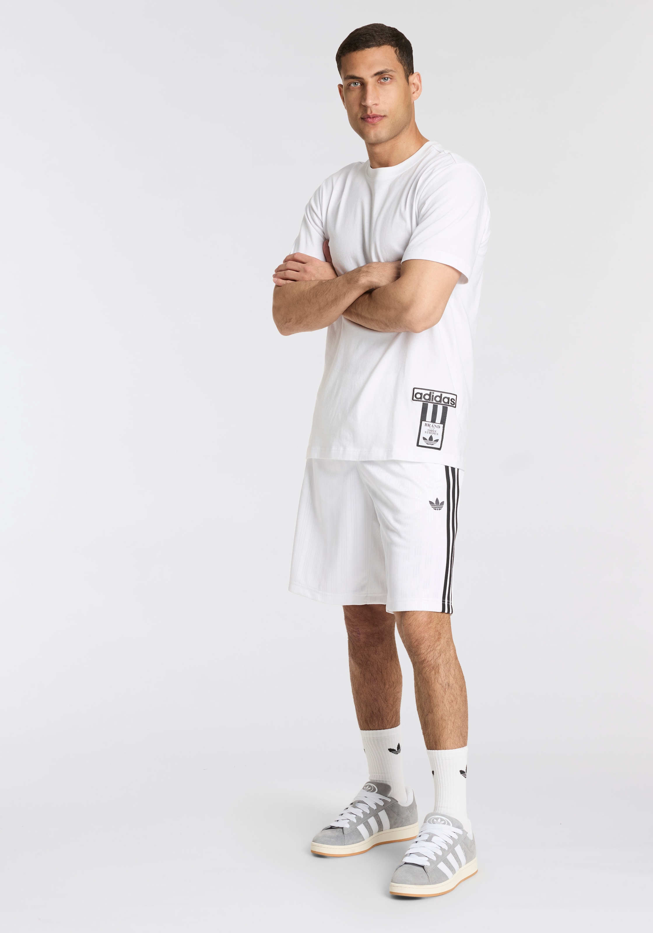 adidas Originals Sportsocken »TREFOIL CUSHION CREW, 3 PAAR« 3 Stk. tlg. für Erwachsene, 3er-Pack, mit Logodruck, wadenlang