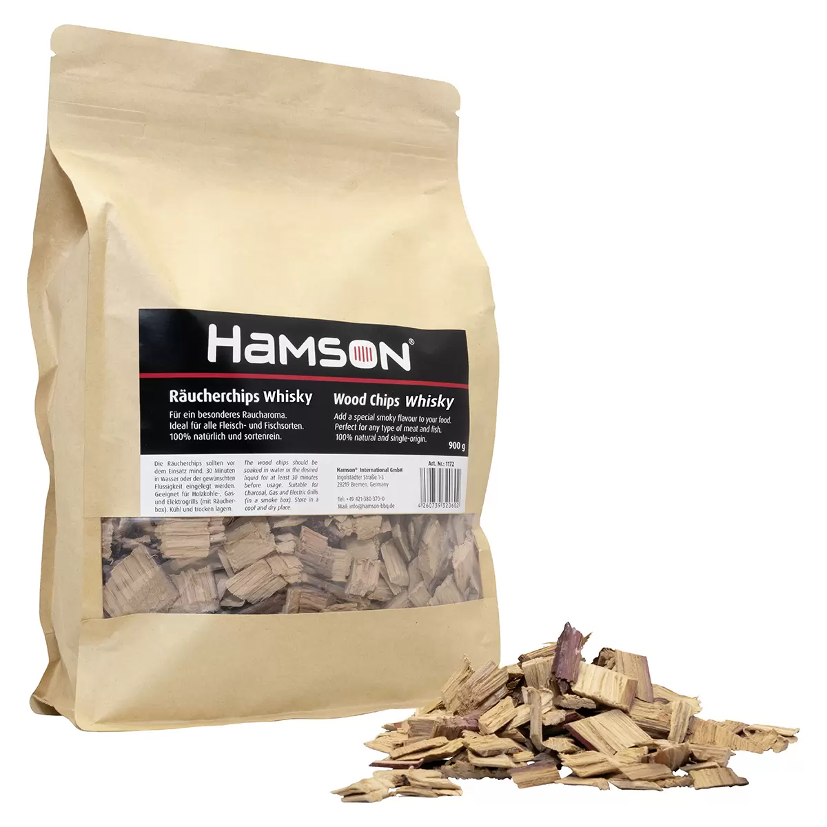 Räucherchips Whisky 900g Hamson Natur