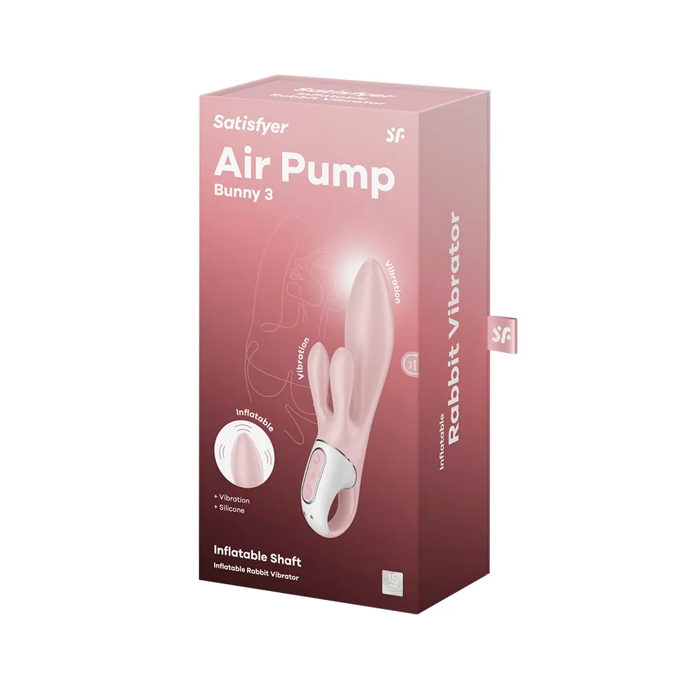 Satisfyer Air Pump Bunny 3 Rose - 1 stk.