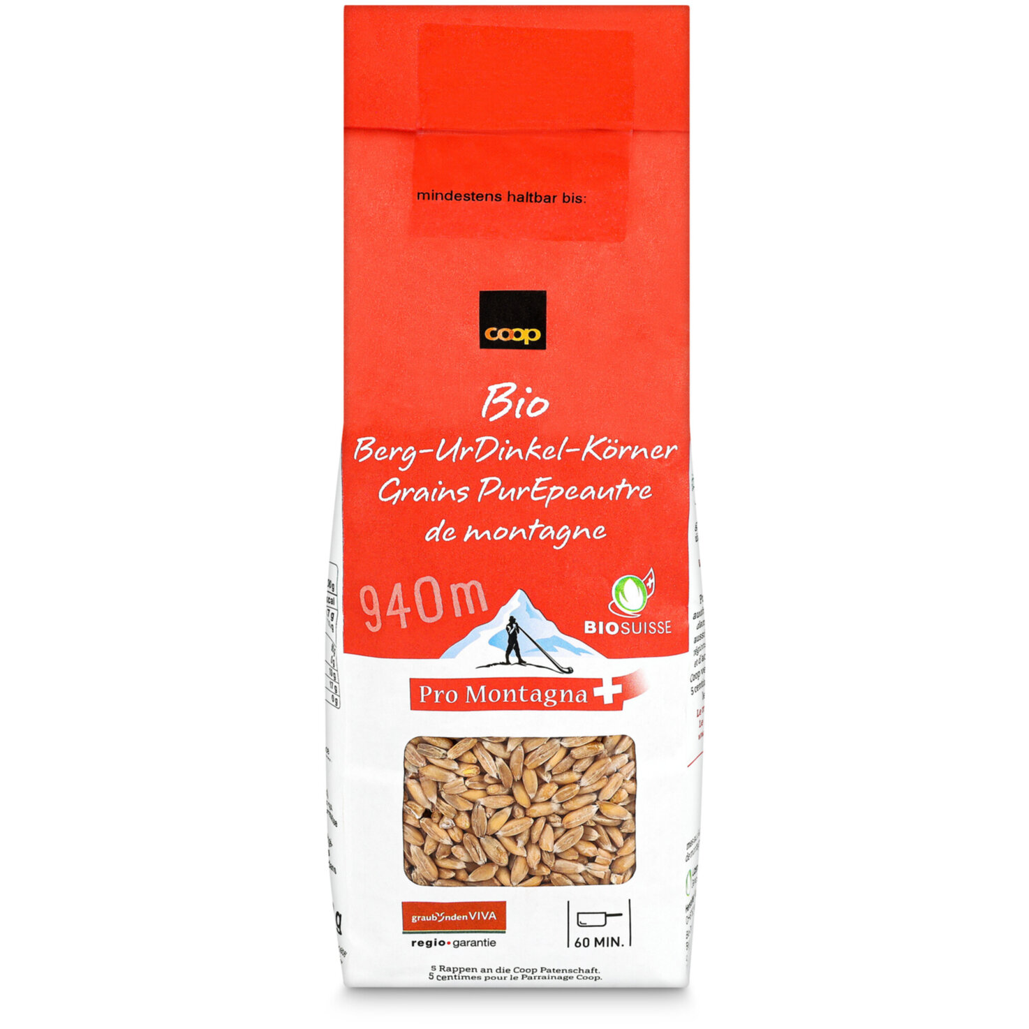 Pro Montagna Bio UrDinkel Körner