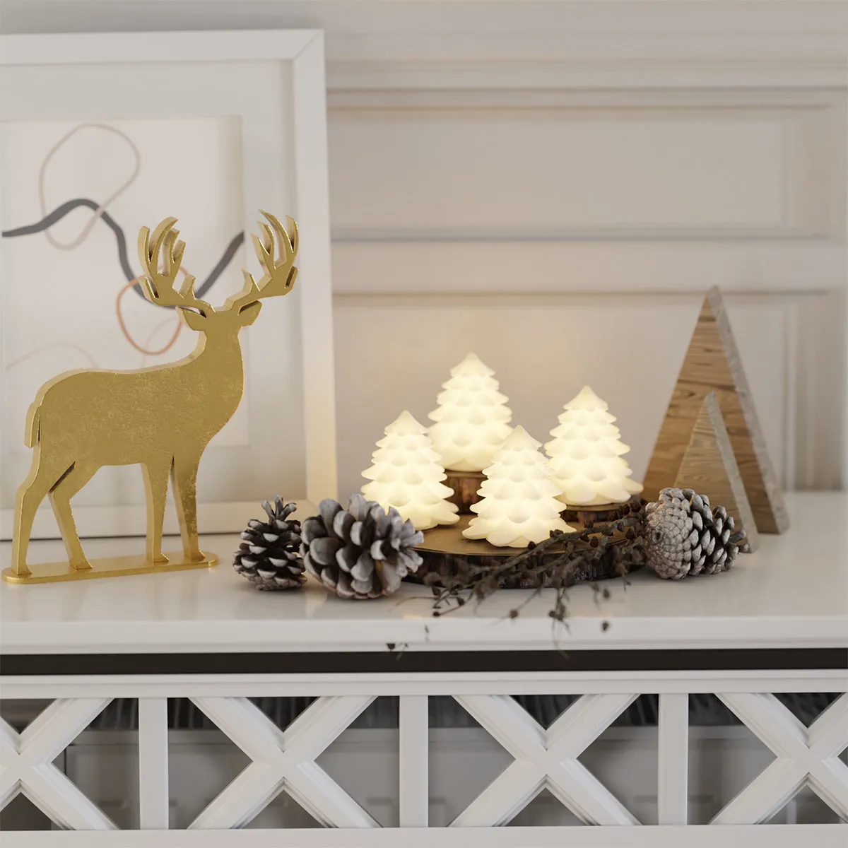 Deluxe Homeart LED Juletræ - 4 stk.