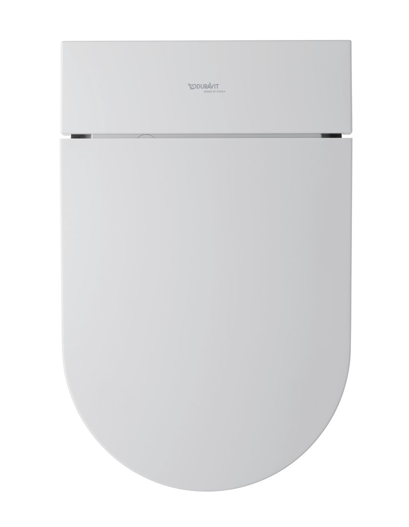 Duravit Starck F douche wc randloos met automatische open- en sluitfunctie wit glans