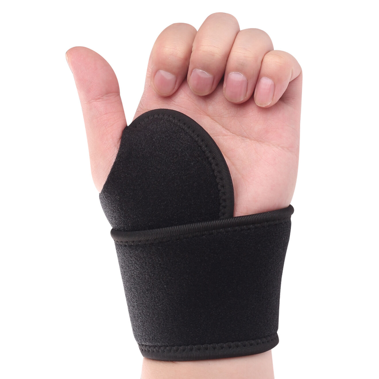 Onamaste Protection Poignet gauche noir - 36x9.5x0.2 cm