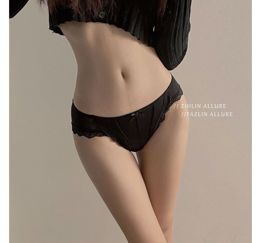 Candyiry - Mesh panty met kanten rand