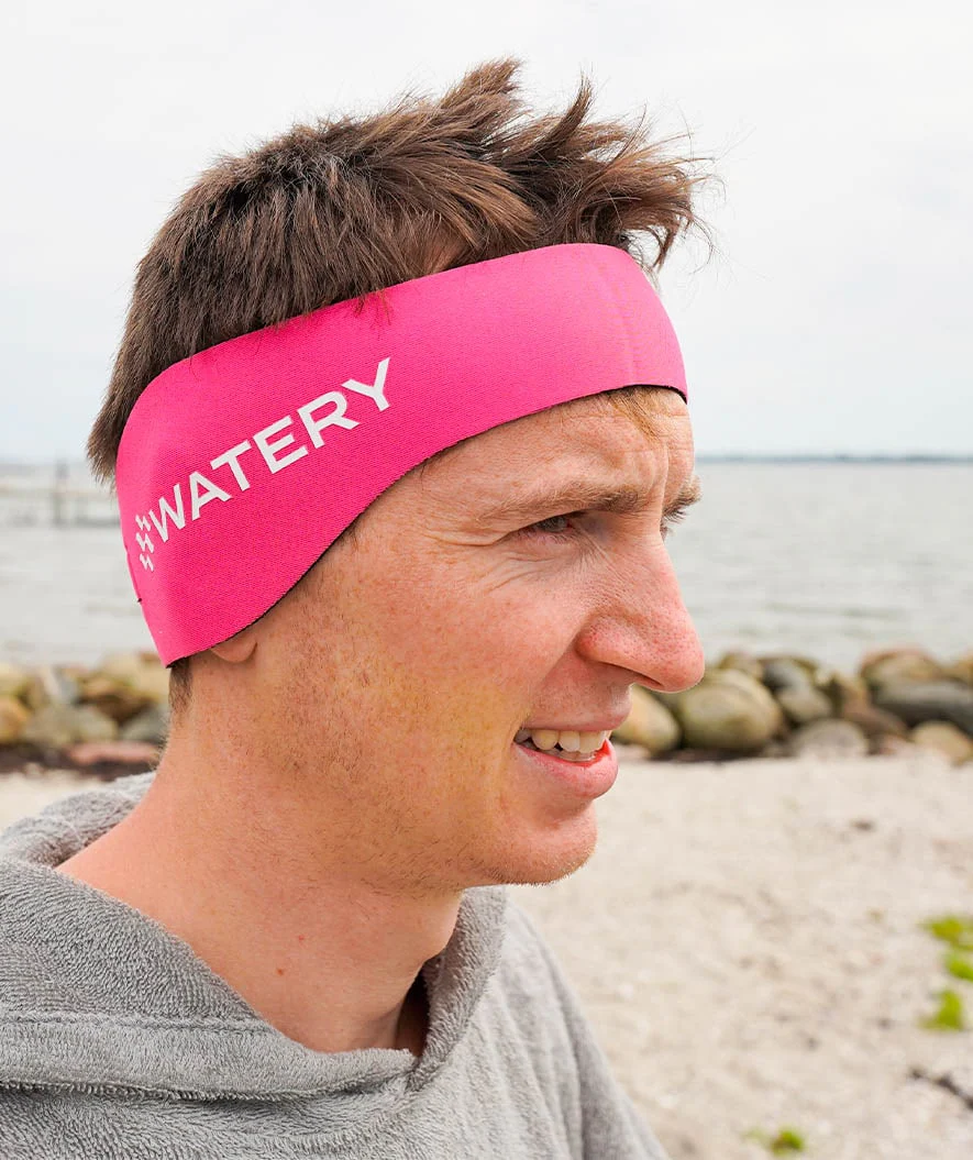 Watery earband til voksne - Raider - Lyserød