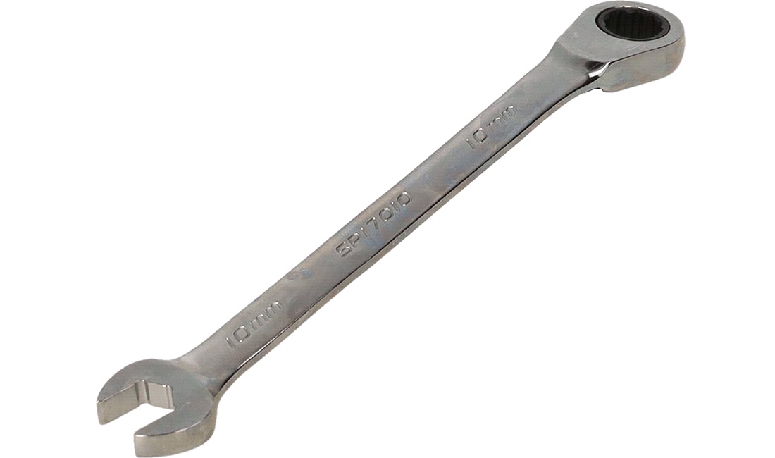Ringgaffelnøgle 10mm m/skralde vendbar