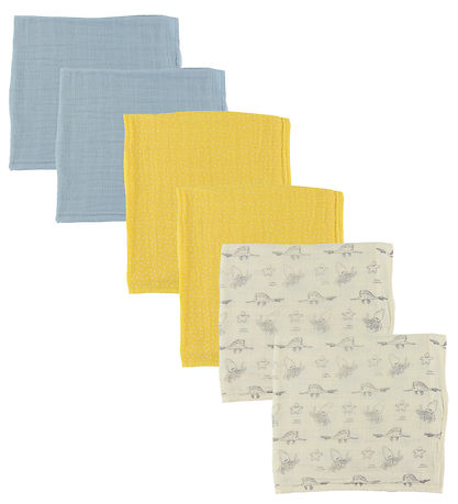 Pippi Spucktücher - 6er-Pack - 65x65 cm - Löwenmaul