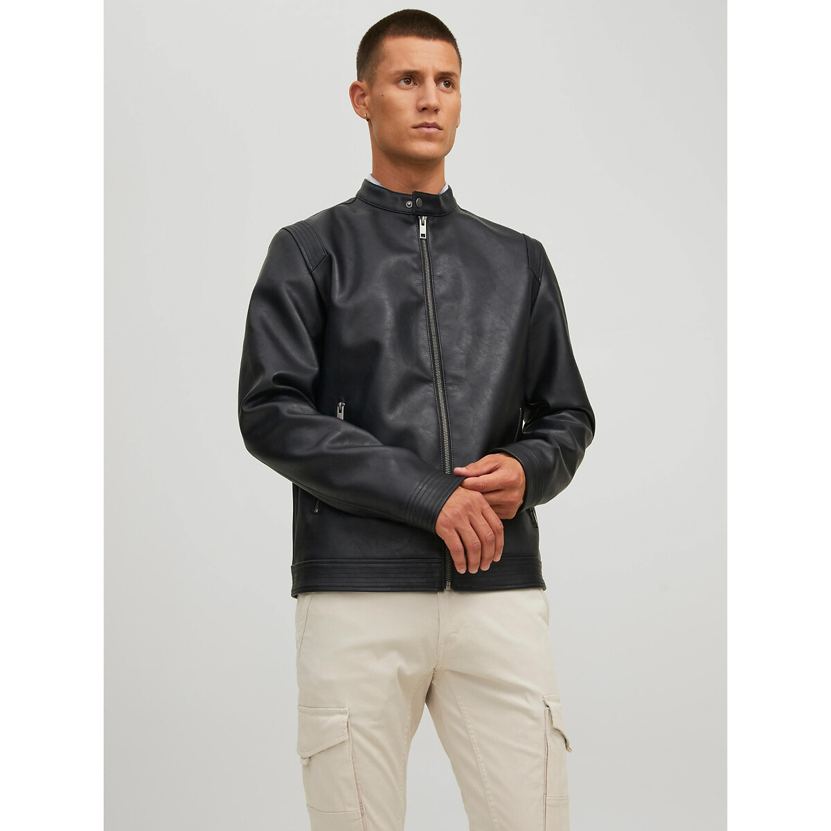 JACK & JONES<br>Jaqueta de couro sintético