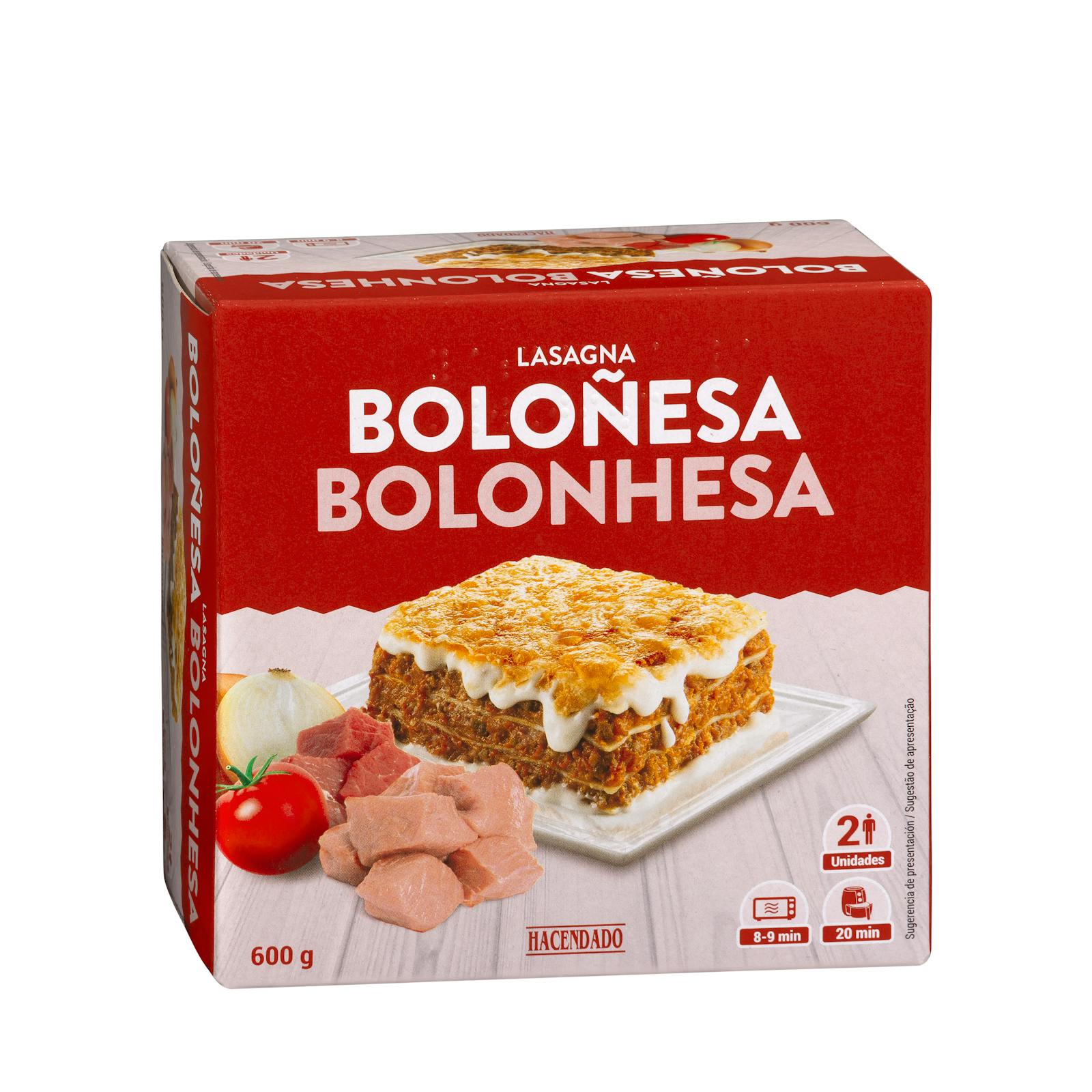 Lasagne bolognaise surgelée Hacendado
