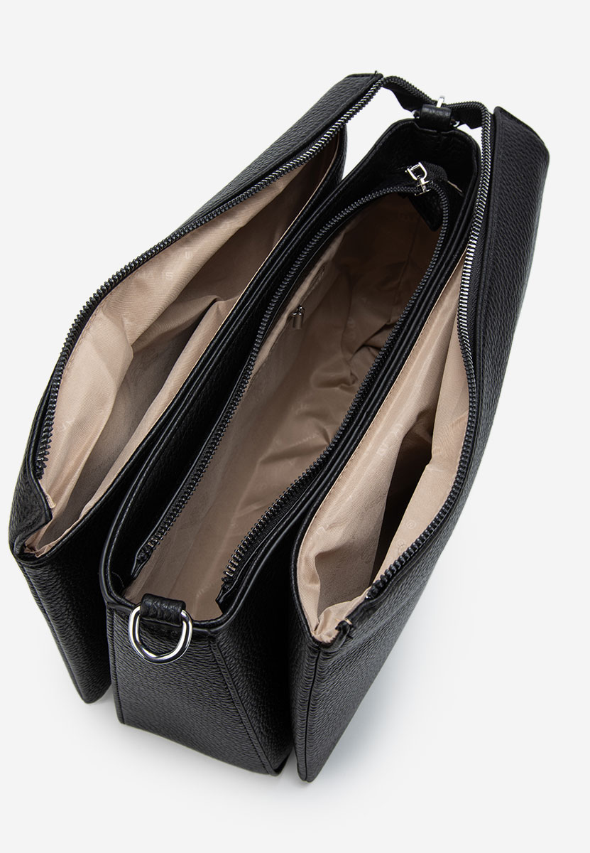 Sac bandoulière femme noire Silvia Rosa 25J395