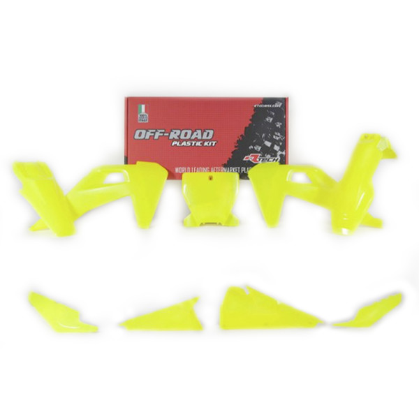 RTECHMX - Kit plastique Husqvarna TC/FC/TX/FX (2018-2022) - RKITHSQGF0599 Jaune fluo