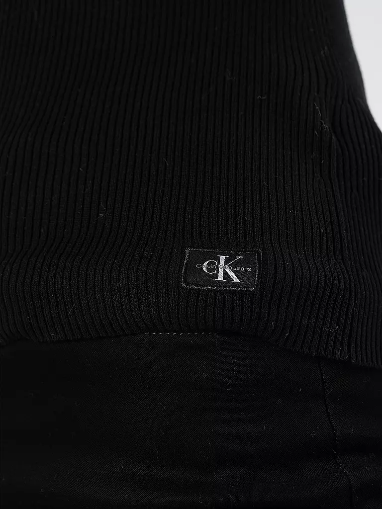 CALVIN KLEIN JEANS Rollkragenpullover schwarz