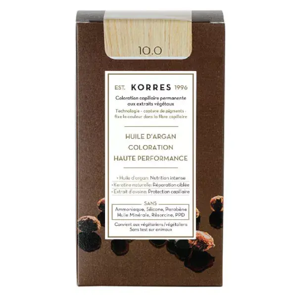 Korres Capillaire Coloration Permanente Blond Platine 10.0