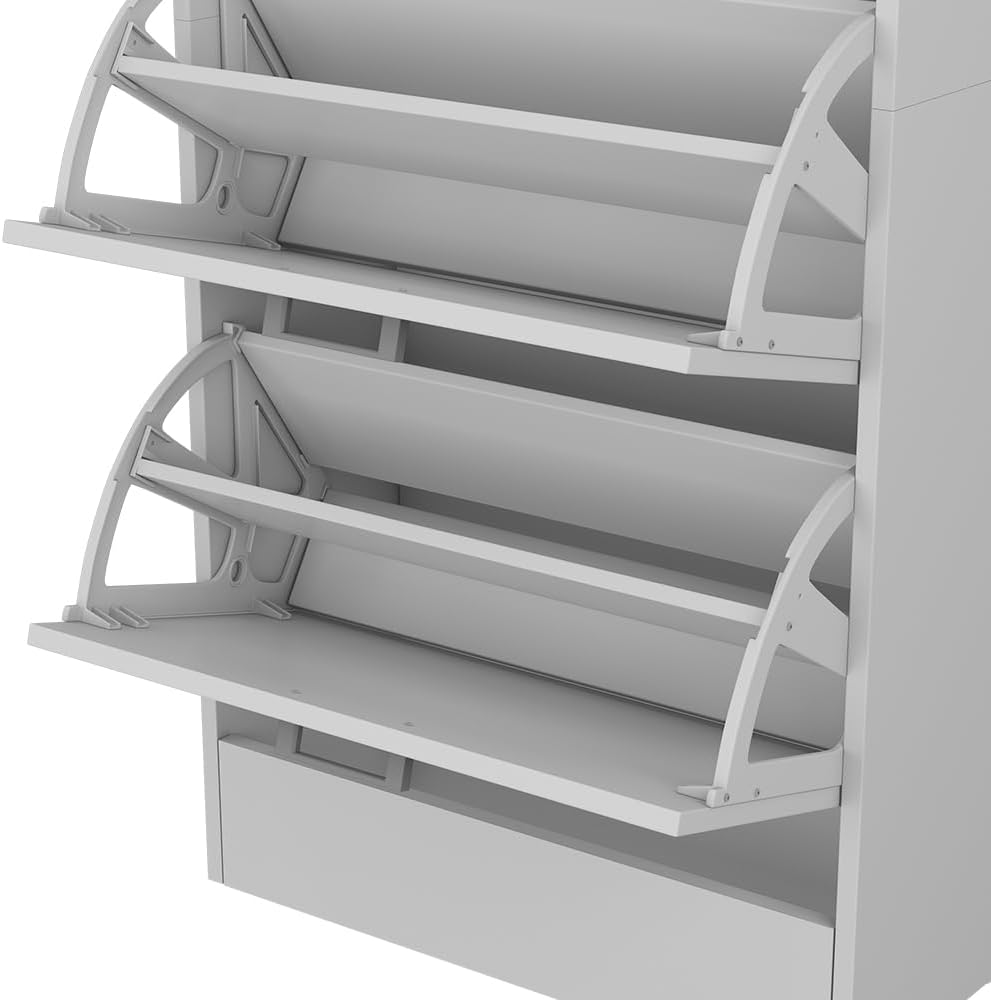 Oskar Store Schuhkipper Gregor, Schuhregal, Weiß, 63 x 150 cm