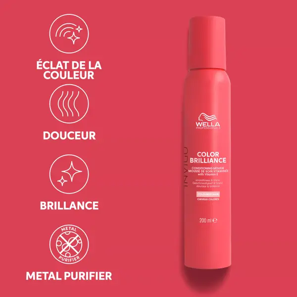 Wella Professionals Invigo Color Brilliance Mousse protectrice des cheveux colorés 200ml