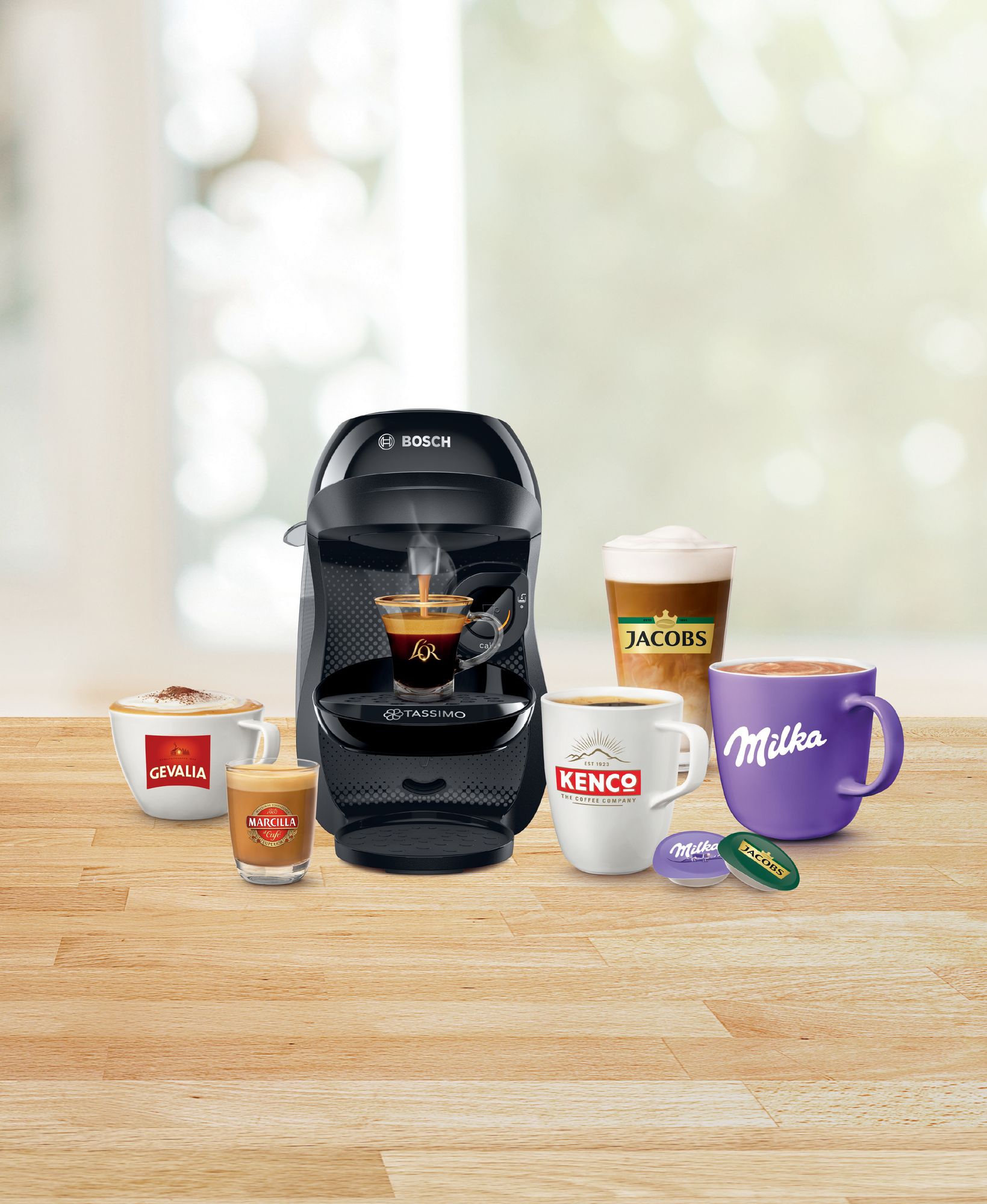 # PRODUTO RECONDICIONADO # TASSIMO HAPPY TAS1002N--B Máquina de Café Multibebidas