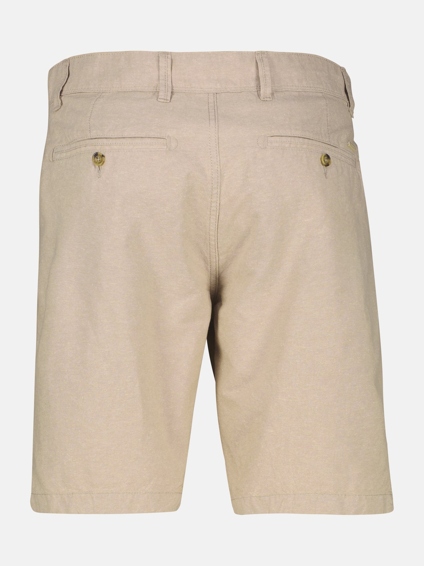 Chino-Bermuda mit Leinenanteil