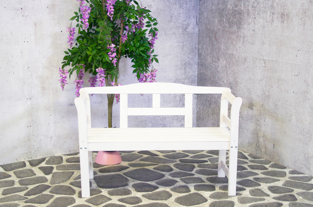 SenS-Line Friesen houten tuinbank - White