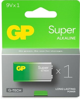 GP Super Alkaline G-TECH 9V Batteri 1-Pack