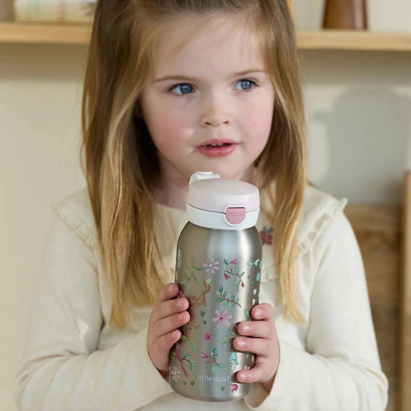 RVS drinkfles voor kinderen – Houdt 4u warm, 12u koud, pop-up en lekvrij