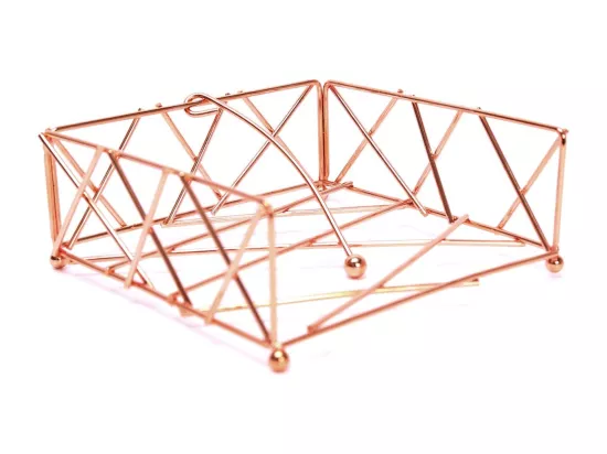 Range-serviettes rose doré
