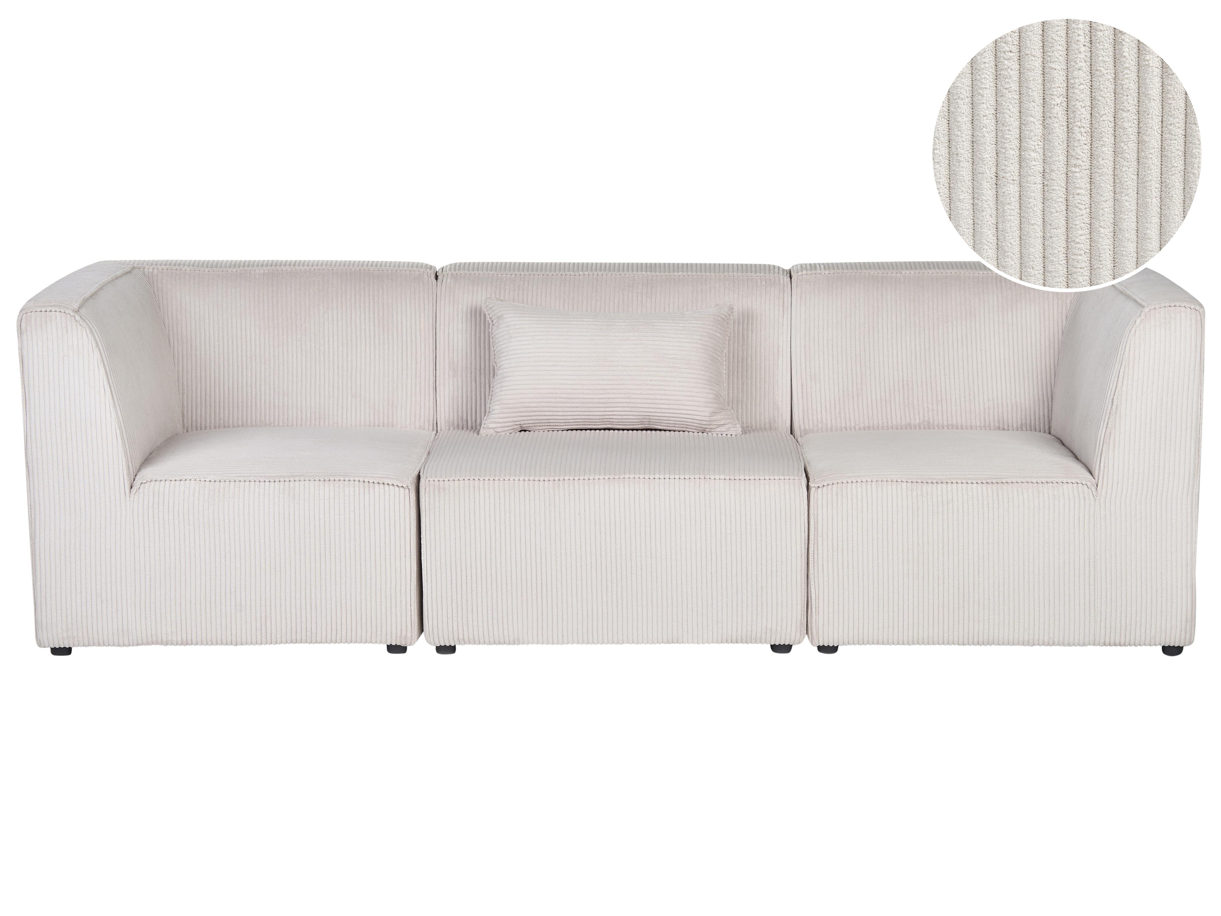 Modulaire bank 3-zits LEMVIG Corduroy Beige