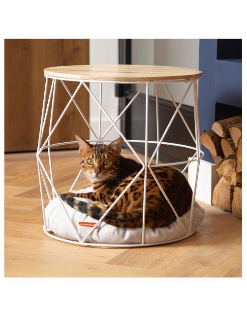 Beeztees Metalen Kattenmand Kuja - Kattenmand - Ø40x40 cm Wit
