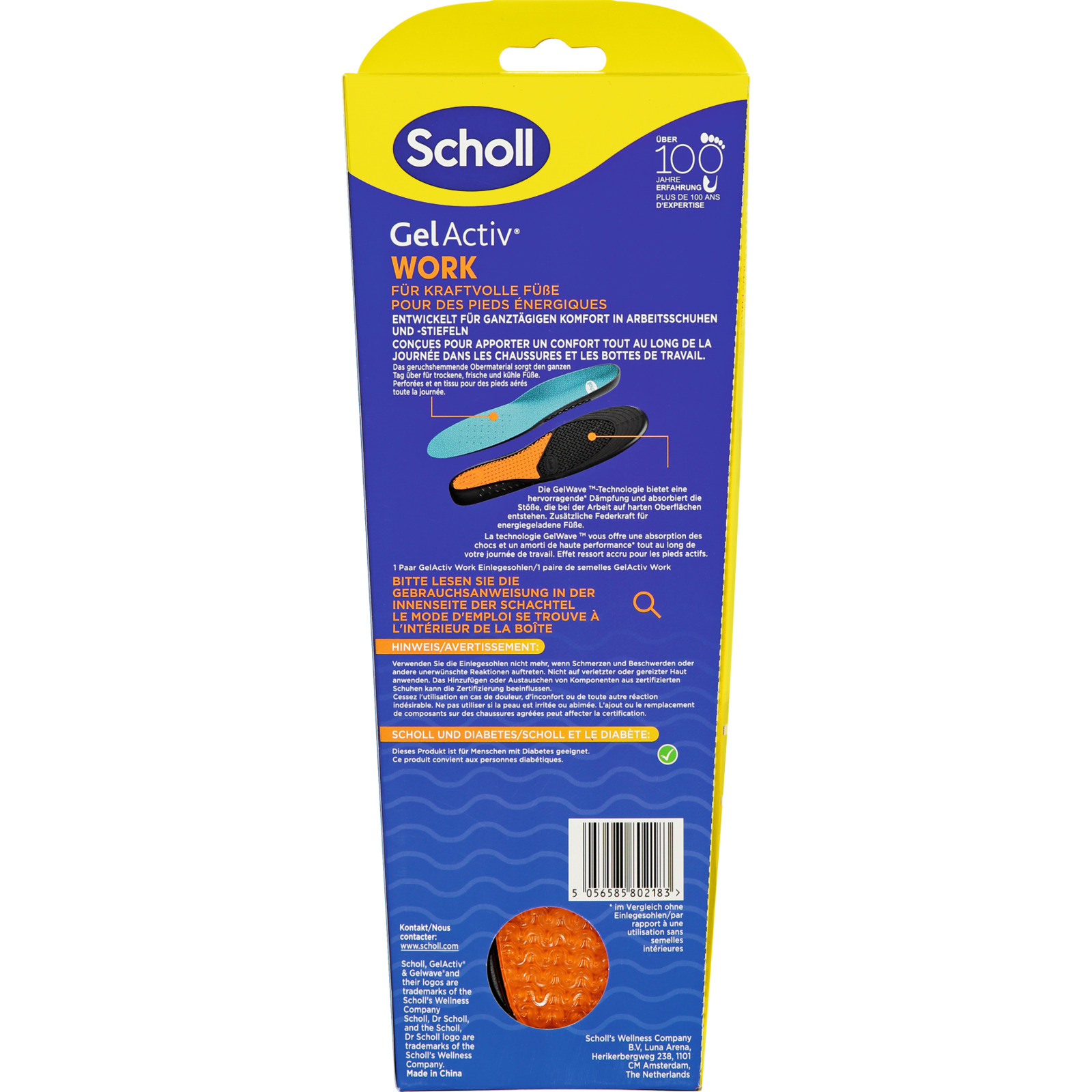 Scholl GelActiv Einlegesohle Work