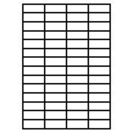 labelmedia Etiketten 25 Blatt DIN A4, 52,5 x 21,2 mm, 1400 Stück
