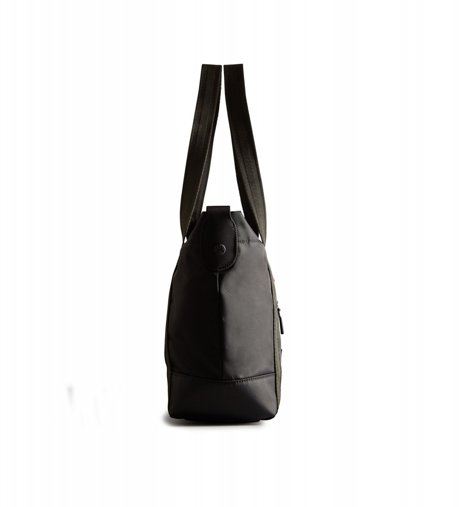 Bolsa tote média Hunter em nylon preto
