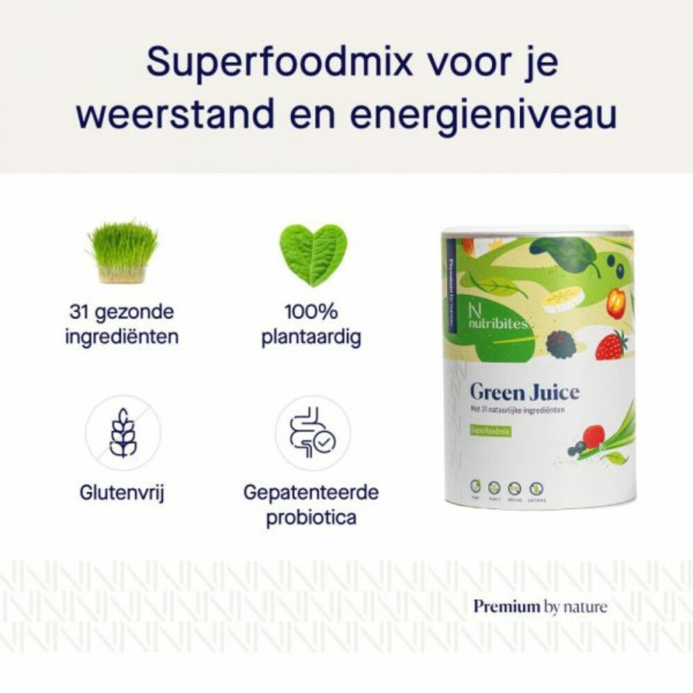 Nutribites Green Juice Poeder300 gr
